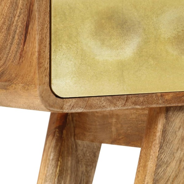 Aparador de madera maciza de mango 120x30x80 cm Aparador de madera maciza de mango 120x30x80 cm