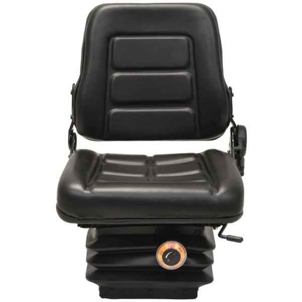 Asiento de tractor con suspensión respaldo ajustable negro Asiento de tractor con suspensión respaldo ajustable negro