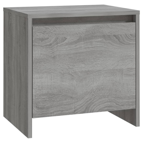 Mesita de noche madera de ingeniería gris Sonoma 45x34x44,5 cm Mesita de noche madera de ingeniería gris Sonoma 45x34x44,5 cm