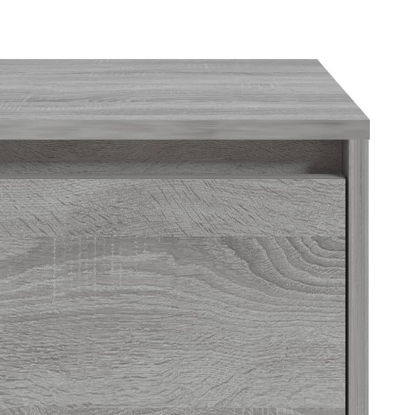 Mesita de noche madera de ingeniería gris Sonoma 45x34x44,5 cm Mesita de noche madera de ingeniería gris Sonoma 45x34x44,5 cm