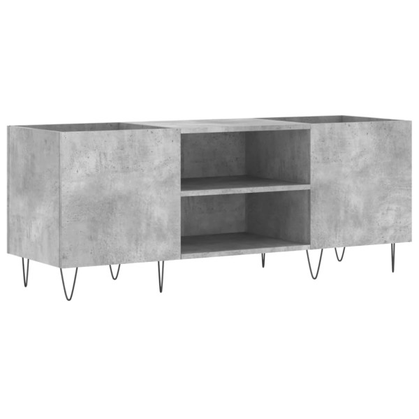 Mueble discos madera contrachapada gris hormigón 121x38x48 cm Mueble discos madera contrachapada gris hormigón 121x38x48 cm