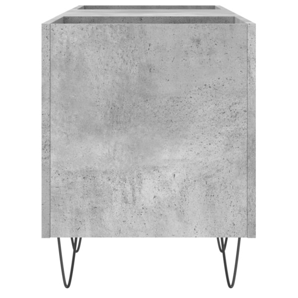 Mueble discos madera contrachapada gris hormigón 121x38x48 cm Mueble discos madera contrachapada gris hormigón 121x38x48 cm