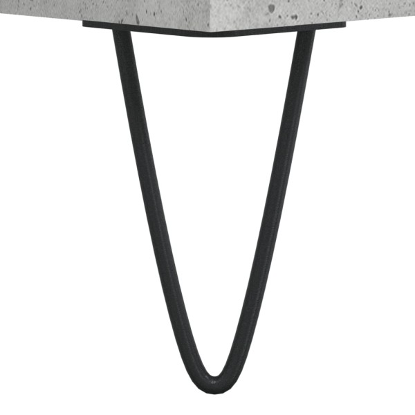 Mueble discos madera contrachapada gris hormigón 121x38x48 cm Mueble discos madera contrachapada gris hormigón 121x38x48 cm