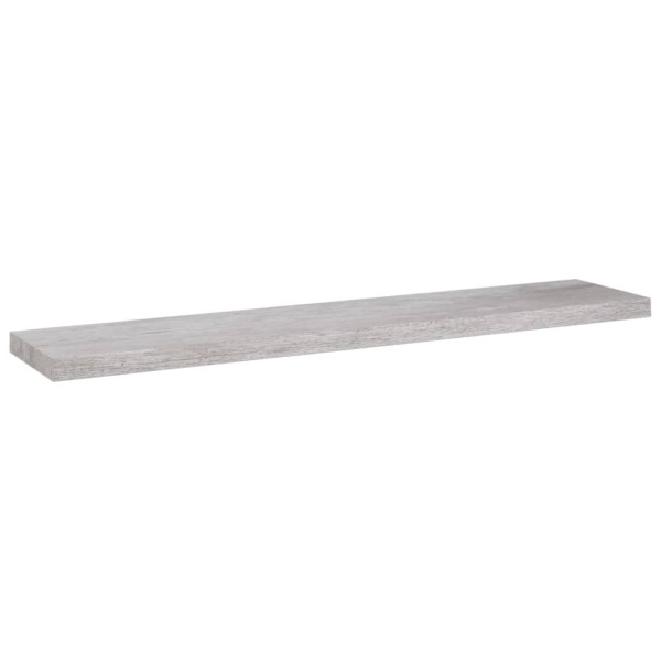 Estante flotante pared 4 uds MDF gris hormigón 120x23,5x3,8 cm Estante flotante pared 4 uds MDF gris hormigón 120x23,5x3,8 cm