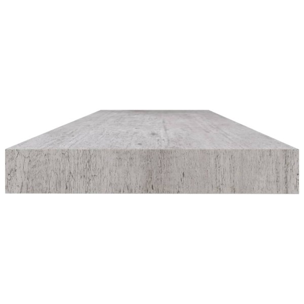 Estante flotante pared 4 uds MDF gris hormigón 120x23,5x3,8 cm Estante flotante pared 4 uds MDF gris hormigón 120x23,5x3,8 cm