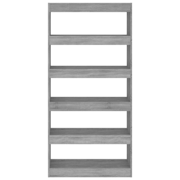 Estantería/divisor madera ingeniería gris Sonoma 80x30x166 cm