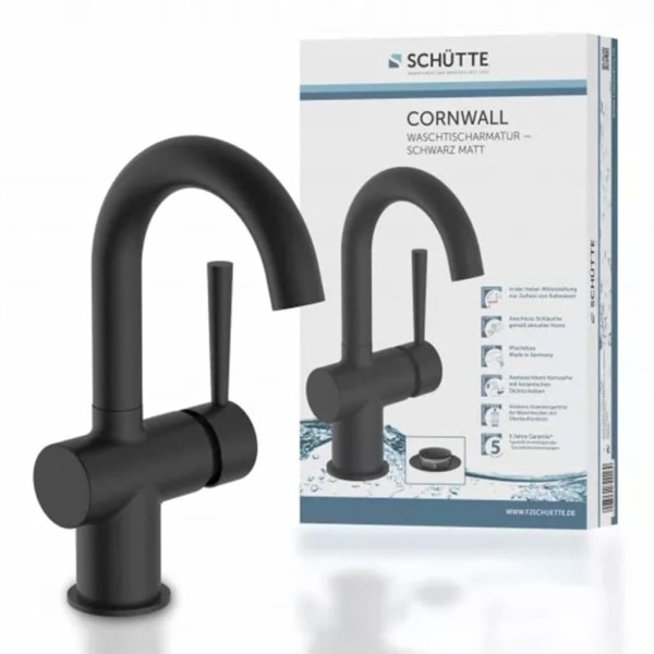 SCHÜTTE Grifo monomando lavabo CORNWALL con maneta lateral SCHÜTTE Grifo monomando lavabo CORNWALL con maneta lateral