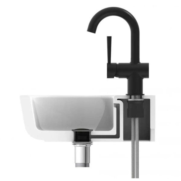 SCHÜTTE Grifo monomando lavabo CORNWALL con maneta lateral SCHÜTTE Grifo monomando lavabo CORNWALL con maneta lateral