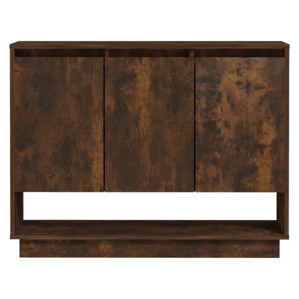 Aparador de madera de ingeniería roble ahumado 97x31x75 cm Aparador de madera de ingeniería roble ahumado 97x31x75 cm