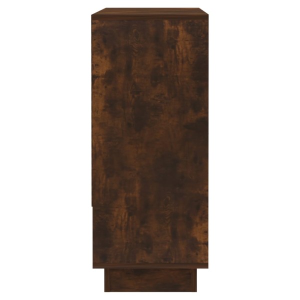 Aparador de madera de ingeniería roble ahumado 97x31x75 cm Aparador de madera de ingeniería roble ahumado 97x31x75 cm