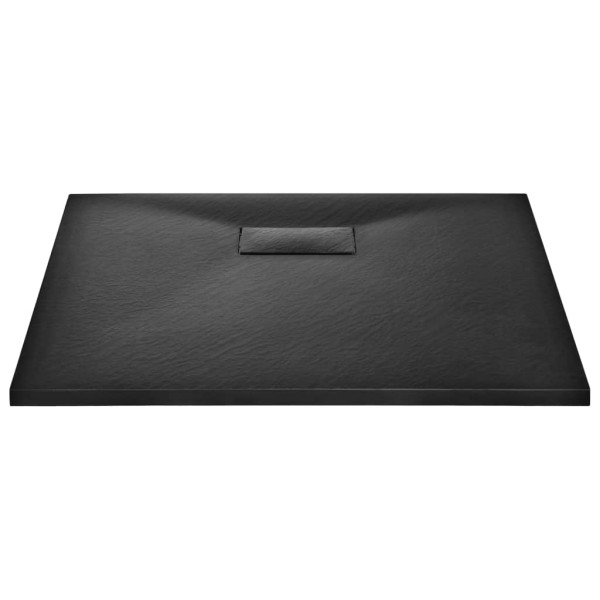 Plato de ducha SMC negro 90x80 cm