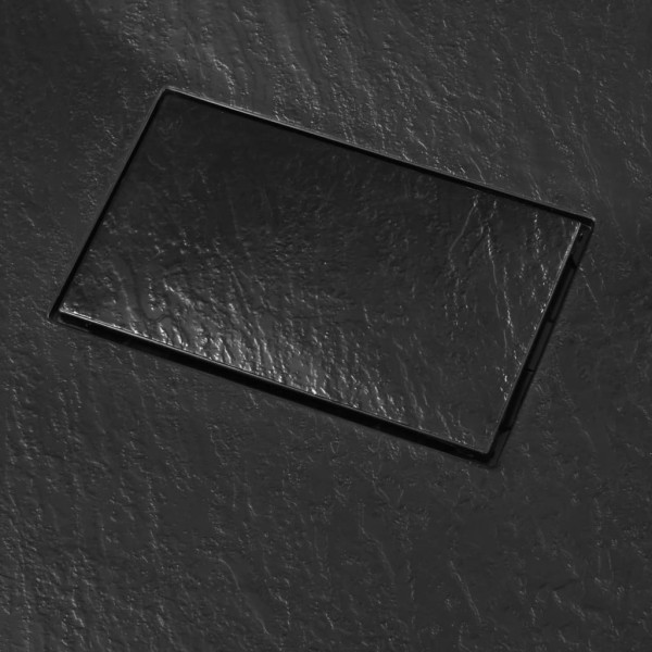 Plato de ducha SMC negro 90x80 cm