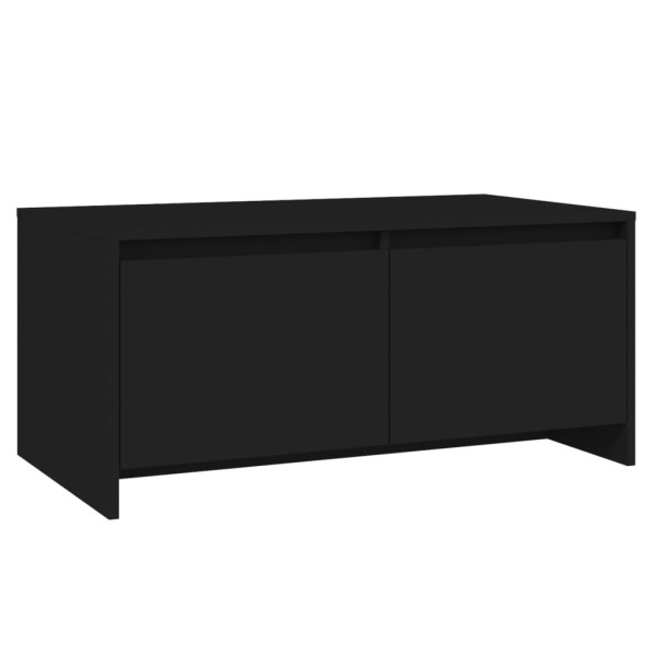 Mesa de centro madera de ingeniería negra 90x50x41,5 cm Mesa de centro madera de ingeniería negra 90x50x41,5 cm