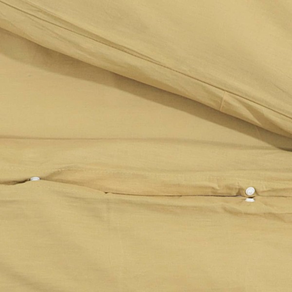 Juego de funda nórdica algodón gris taupe 155x220 cm Juego de funda nórdica algodón gris taupe 155x220 cm