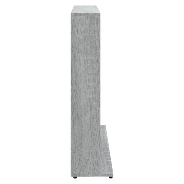 Estantería para CDs madera contrachapada gris 102x23x89,5 cm Estantería para CDs madera contrachapada gris 102x23x89,5 cm