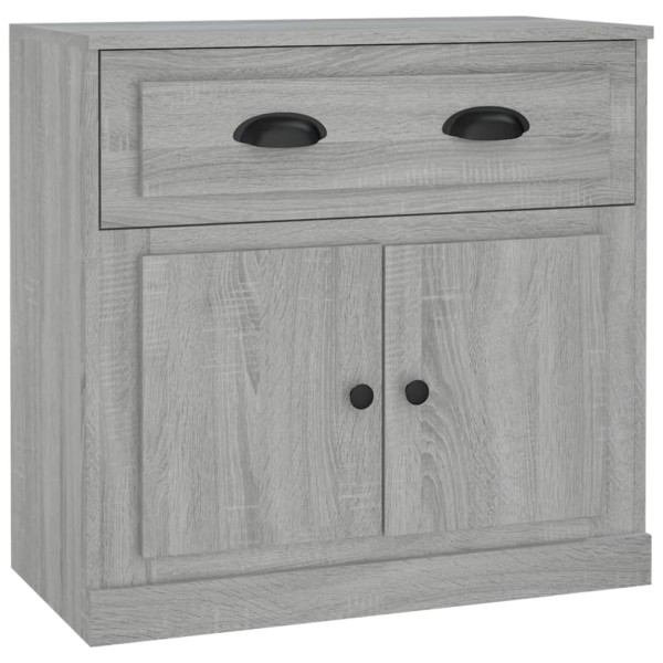 Aparador de madera contrachapada gris Sonoma 70x35,5x67,5 cm Aparador de madera contrachapada gris Sonoma 70x35,5x67,5 cm