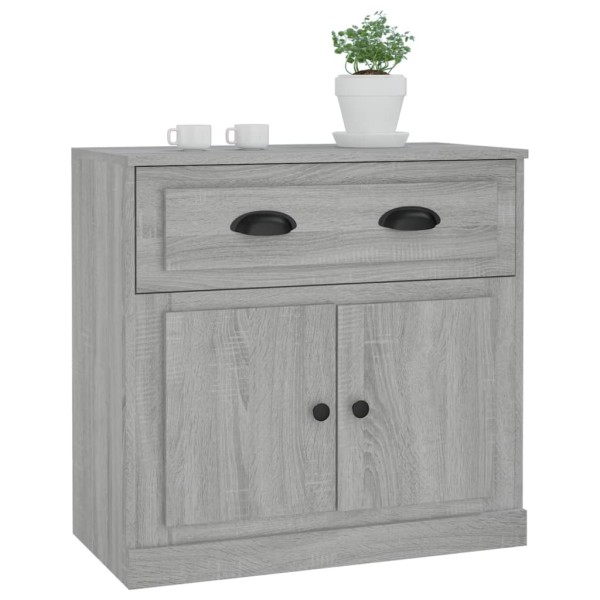 Aparador de madera contrachapada gris Sonoma 70x35,5x67,5 cm Aparador de madera contrachapada gris Sonoma 70x35,5x67,5 cm