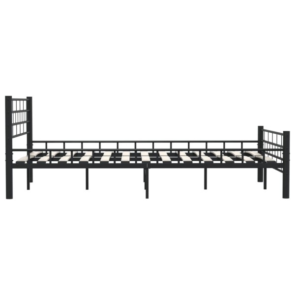 Estructura de cama de acero negra 120x200 cm Estructura de cama de acero negra 120x200 cm