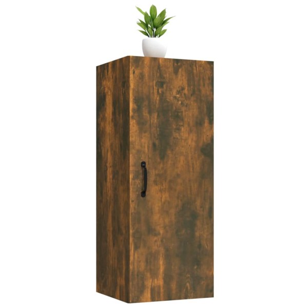 Armario de pared contrachapado roble ahumado34,5x34x90 cm Armario de pared contrachapado roble ahumado34,5x34x90 cm