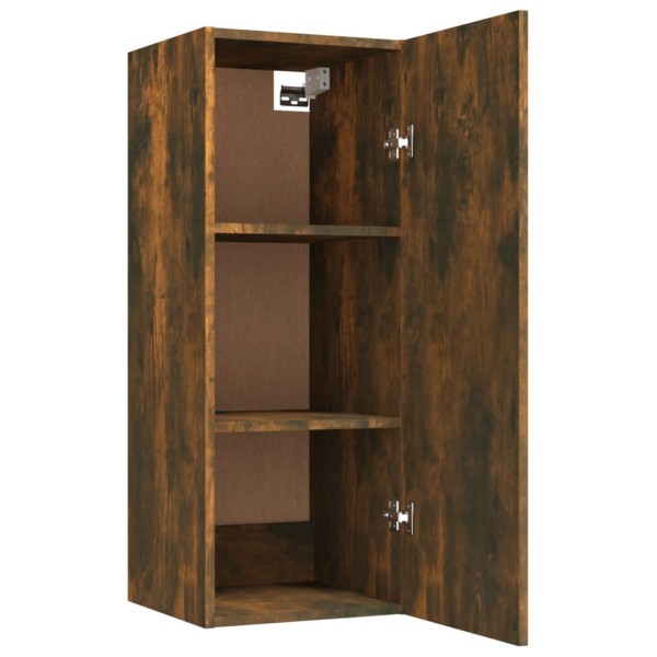 Armario de pared contrachapado roble ahumado34,5x34x90 cm Armario de pared contrachapado roble ahumado34,5x34x90 cm