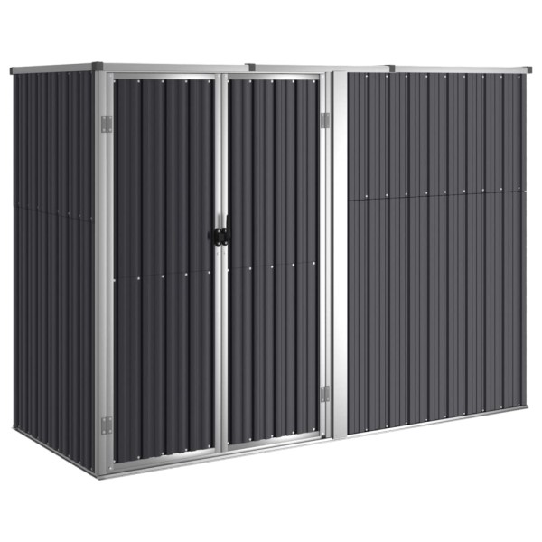 Cobertizo de herramientas jardín acero galvanizado 225x89x161cm Cobertizo de herramientas jardín acero galvanizado 225x89x161cm