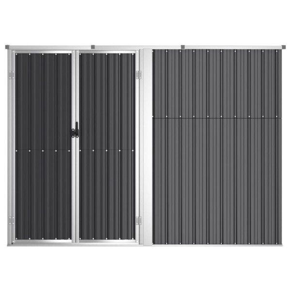 Cobertizo de herramientas jardín acero galvanizado 225x89x161cm Cobertizo de herramientas jardín acero galvanizado 225x89x161cm