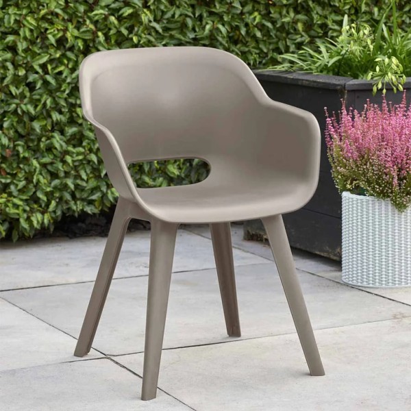 Keter Sillas de jardín Akola 2 unidades capuchino Keter Sillas de jardín Akola 2 unidades capuchino