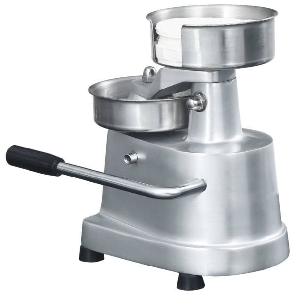 Prensa de hamburguesas y 500 papeles para separar aluminio 10cm