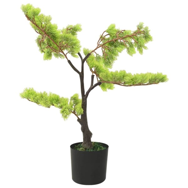 Bonsái de ciprés artificial con macetero 60 cm verde Bonsái de ciprés artificial con macetero 60 cm verde