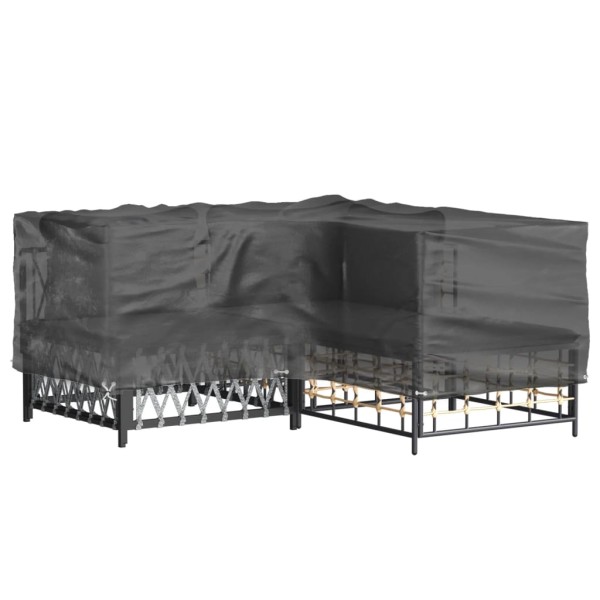Funda para muebles de jardín forma de L 12 ojales 185x185x70 cm Funda para muebles de jardín forma de L 12 ojales 185x185x70 cm