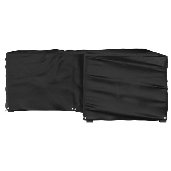 Funda para muebles de jardín forma de L 12 ojales 185x185x70 cm Funda para muebles de jardín forma de L 12 ojales 185x185x70 cm