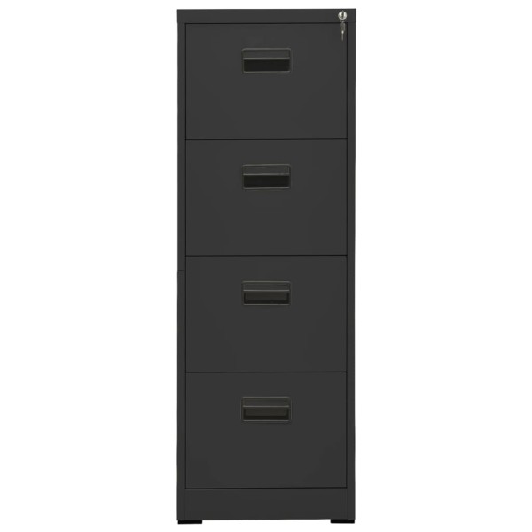 Armario archivador de acero antracita 46x62x133 cm Armario archivador de acero antracita 46x62x133 cm