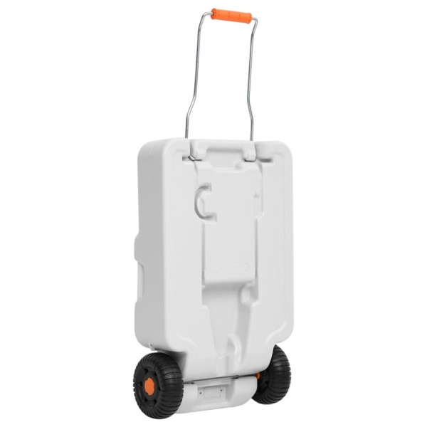 Depósito de agua con ruedas para camping gris 30 L Depósito de agua con ruedas para camping gris 30 L