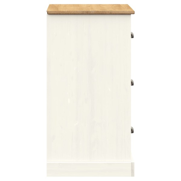 Aparador con cajones VIGO madera maciza pino blanco 78x40x75 cm Aparador con cajones VIGO madera maciza pino blanco 78x40x75 cm