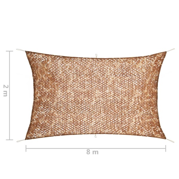 Red de camuflaje con bolsa de almacenamiento beige 2x8 m Red de camuflaje con bolsa de almacenamiento beige 2x8 m