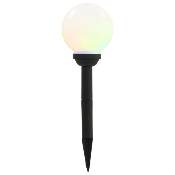Lámparas solares esféricas de exterior 4 uds LED RGB 15 cm Lámparas solares esféricas de exterior 4 uds LED RGB 15 cm