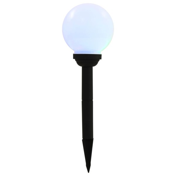 Lámparas solares esféricas de exterior 4 uds LED RGB 15 cm Lámparas solares esféricas de exterior 4 uds LED RGB 15 cm