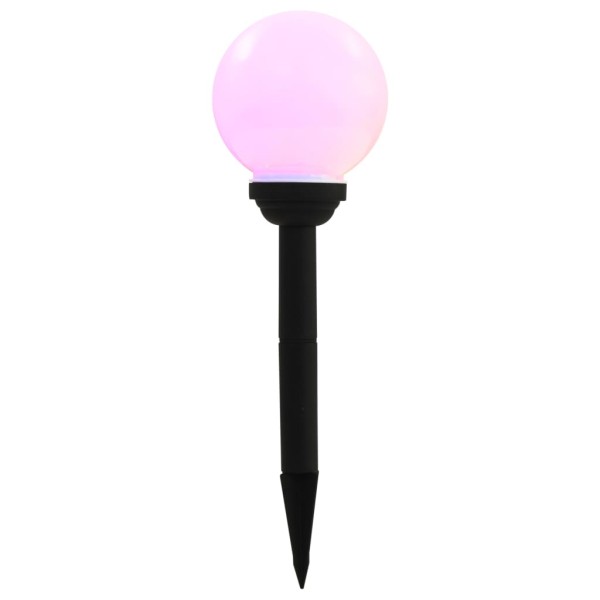 Lámparas solares esféricas de exterior 4 uds LED RGB 15 cm Lámparas solares esféricas de exterior 4 uds LED RGB 15 cm