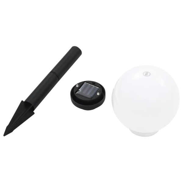 Lámparas solares esféricas de exterior 4 uds LED RGB 15 cm Lámparas solares esféricas de exterior 4 uds LED RGB 15 cm