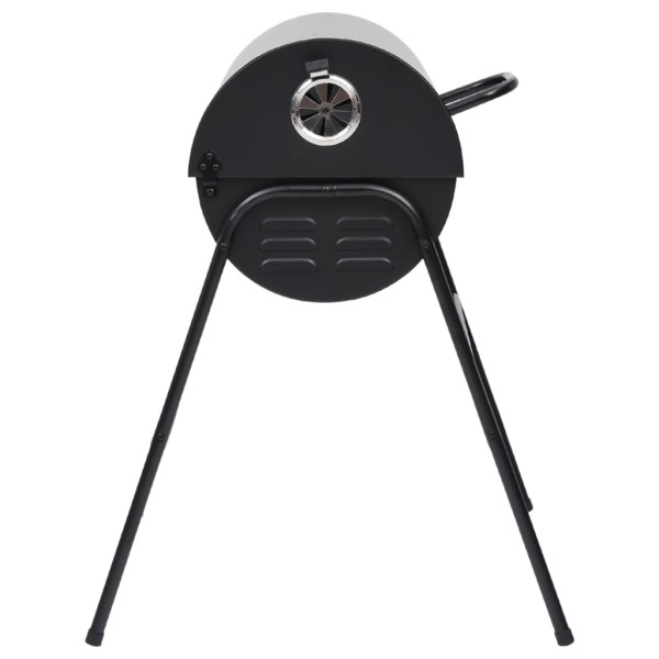 Parrilla barril 2 rejillas de cocción negro acero 80x95x90 cm Parrilla barril 2 rejillas de cocción negro acero 80x95x90 cm
