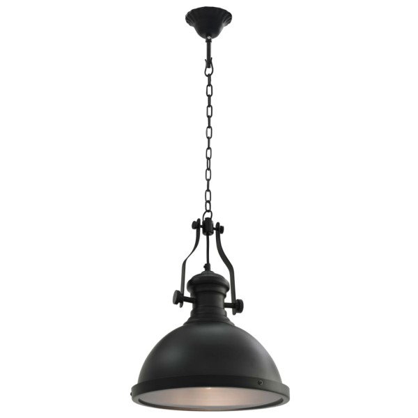 Lámpara de techo redonda negra E27 Lámpara de techo redonda negra E27