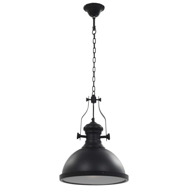 Lámpara de techo redonda negra E27 Lámpara de techo redonda negra E27