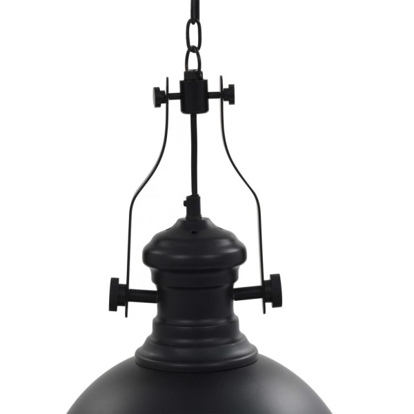 Lámpara de techo redonda negra E27 Lámpara de techo redonda negra E27