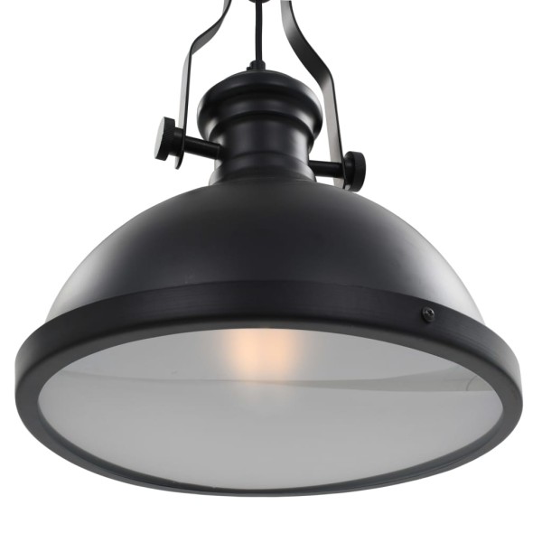 Lámpara de techo redonda negra E27 Lámpara de techo redonda negra E27