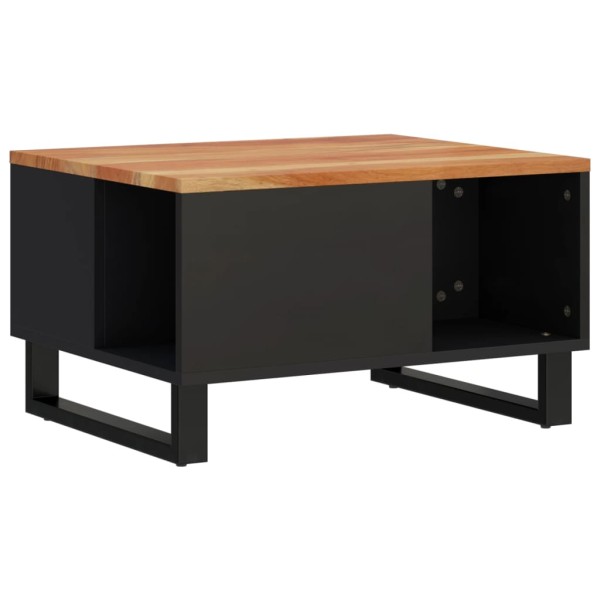 Mesa de centro de madera maciza de acacia 60x50x35 cm Mesa de centro de madera maciza de acacia 60x50x35 cm