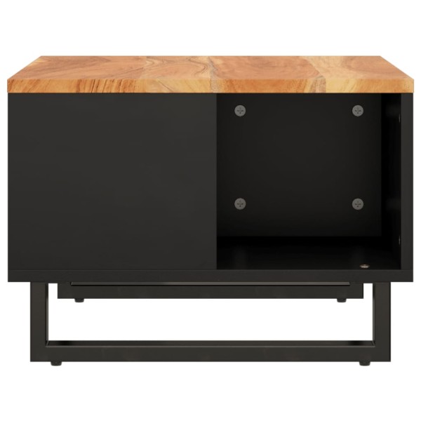 Mesa de centro de madera maciza de acacia 60x50x35 cm Mesa de centro de madera maciza de acacia 60x50x35 cm