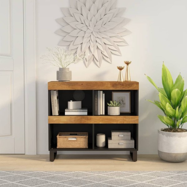 Armario auxiliar de madera maciza de mango 85x33x75 cm Armario auxiliar de madera maciza de mango 85x33x75 cm
