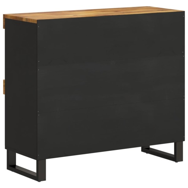 Armario auxiliar de madera maciza de mango 85x33x75 cm Armario auxiliar de madera maciza de mango 85x33x75 cm