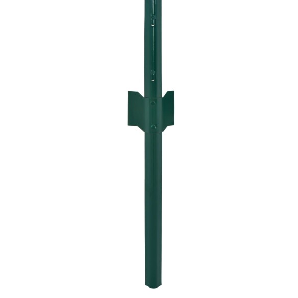 Valla de malla alambre con postes acero 25x0,5 m verde Valla de malla alambre con postes acero 25x0,5 m verde