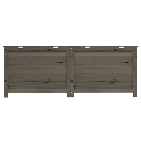 Baúl para cojines madera de abeto maciza antracita 150x50x56 cm Baúl para cojines madera de abeto maciza antracita 150x50x56 cm